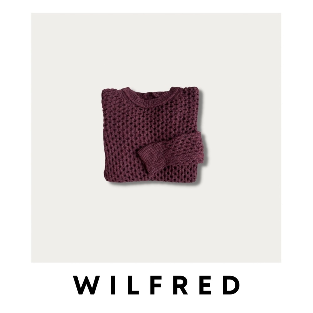 Wilfred Free Wool Open Crochet Sweater